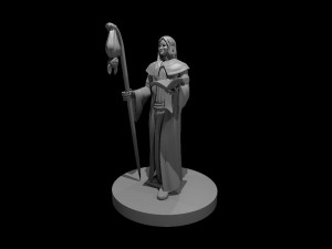 wizard with abat 3D Model