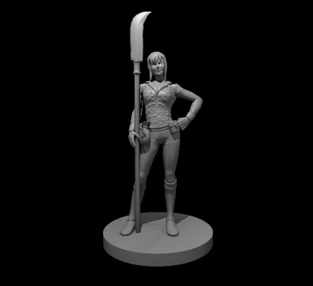 female warlock 3D 模型 .c4d .max .obj .3ds .fbx .stl .blend