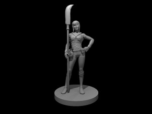 female warlock 3D Model