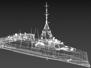 fti fdi frigate v2 Modelo 3D