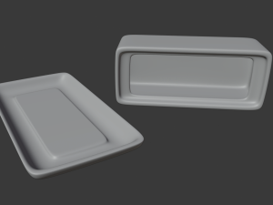butter dish 3D Model