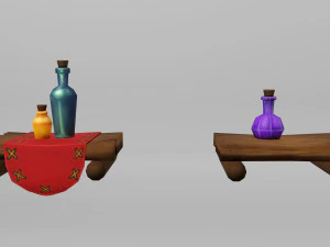 旧家具资产 家具道具 LowPoly 资产 3D 模型