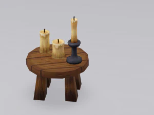 旧家具资产 家具道具 LowPoly 资产 3D 模型