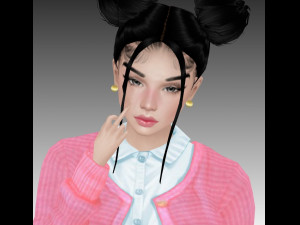 girl anime 3D 模型