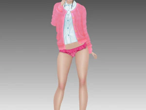 girl anime 3D Model