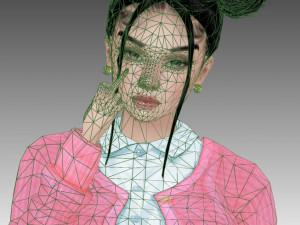 girl anime 3D 模型