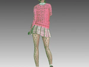 girl anime 3D Model