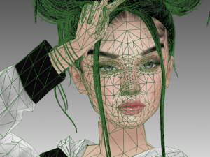 girl anime 3D Модель