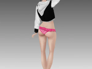girl anime 3D Model