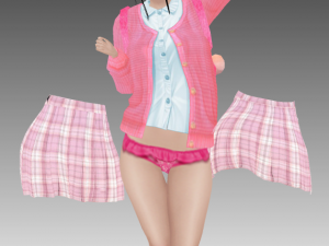 girl anime Modelo 3D