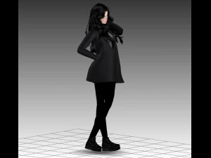 girl anime 3D Model