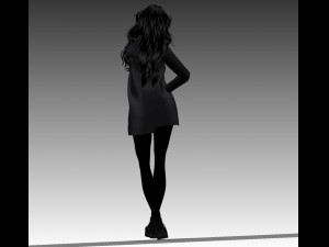 girl anime 3D मॉडल