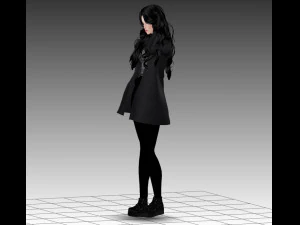 girl anime 3D Model