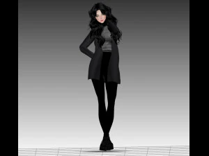girl anime 3D Model