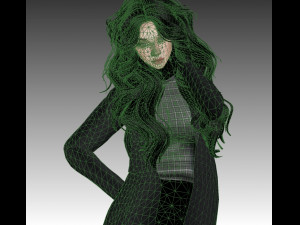 girl anime 3D मॉडल
