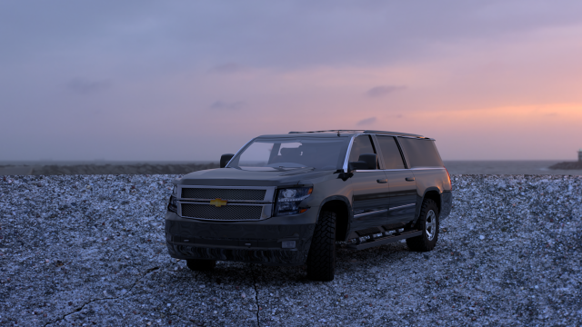 chevrolet suburban 3D Model .c4d .max .obj .3ds .fbx .stl .blend 