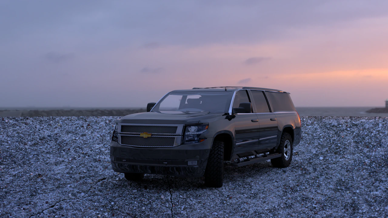 chevrolet suburban 3D Model .c4d .max .obj .3ds .fbx .stl .blend