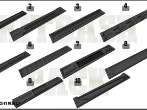 sci-fi walls kitbash pack 50 vol 01 3D Model