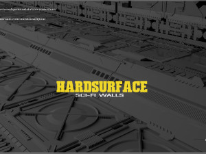 sci-fi walls kitbash pack vol02 3D 模型