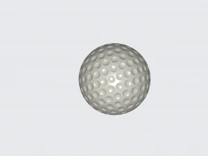 pallina da golf con diametro std Modello 3D