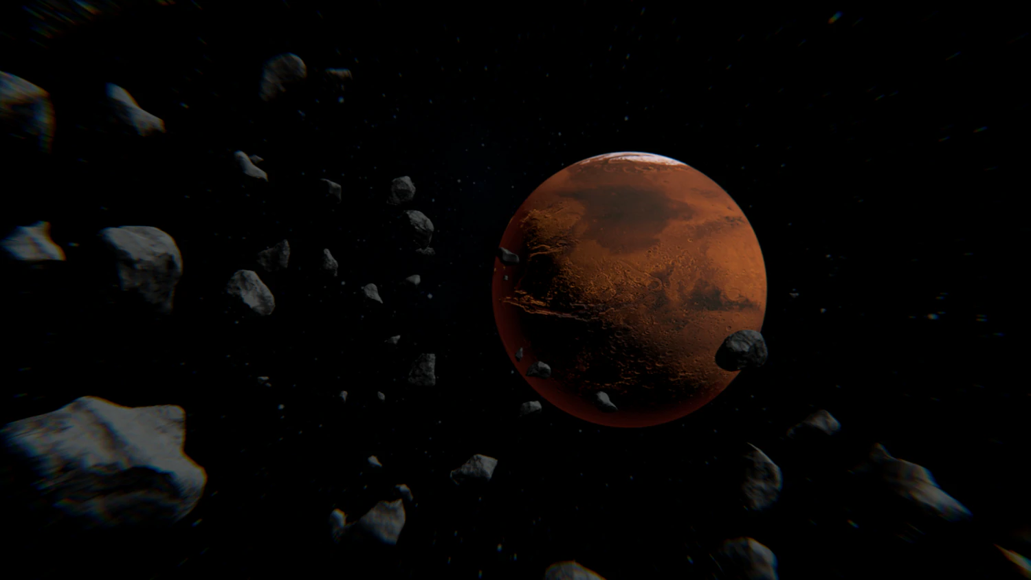 mars and asteroids 3D Model .c4d .max .obj .3ds .fbx .stl .blend 