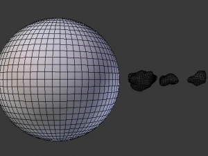 mars and asteroids 3D Model