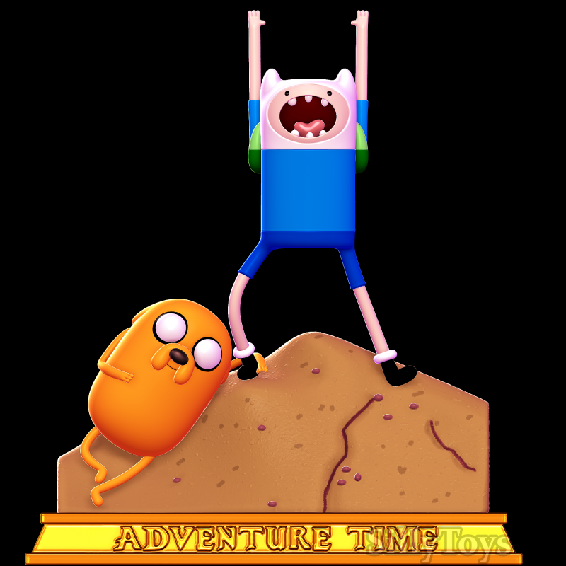 Adventure time opening diorama 3D 打印模型 .c4d .max .obj .3ds .fbx .stl .blend