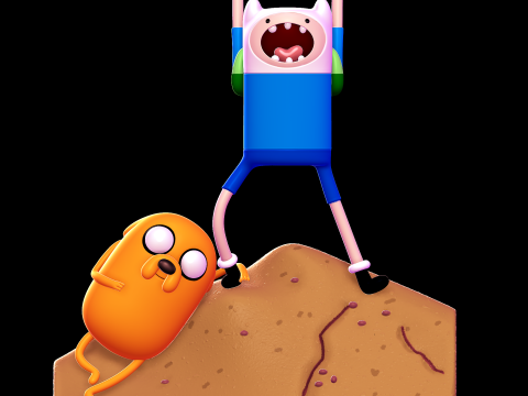 Adventure time opening diorama Modelo de impresión 3D