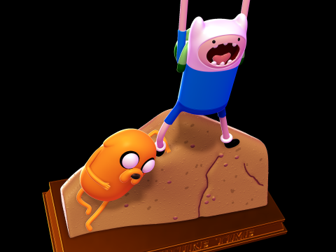 Adventure time opening diorama 3D 打印模型