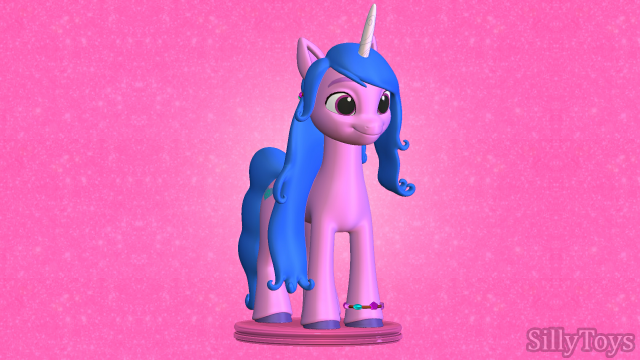 izzy moonbow - my little pony a new generation 3D Print Model .c4d .max .obj .3ds .fbx .stl .blend 