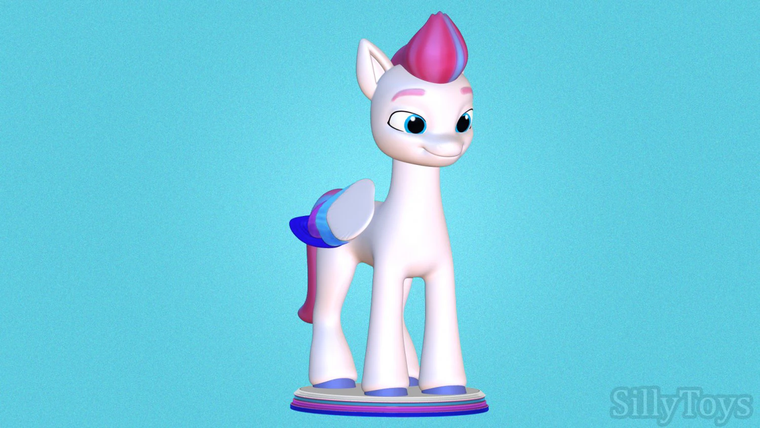 zipp storm - my little pony a new generation 3D Print Model .c4d .max .obj .3ds .fbx .stl .blend 