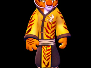 Tigresse - Kung Fu Panda 3 Modèles 3D en vedette