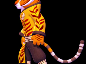Tigresse - Kung Fu Panda 3 Modèles 3D en vedette
