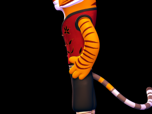 Tigress - kung fu panda Model Cetak 3D