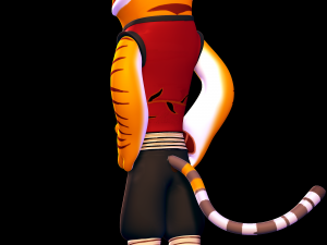 Tigress - kung fu panda Model Cetak 3D