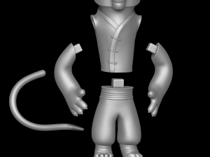 Tigress - kung fu panda Model Cetak 3D