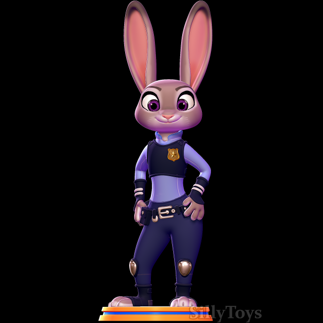 Judy Hopps - zootopia 3D 프린트 모델 .c4d .max .obj .3ds .fbx .stl .blend 