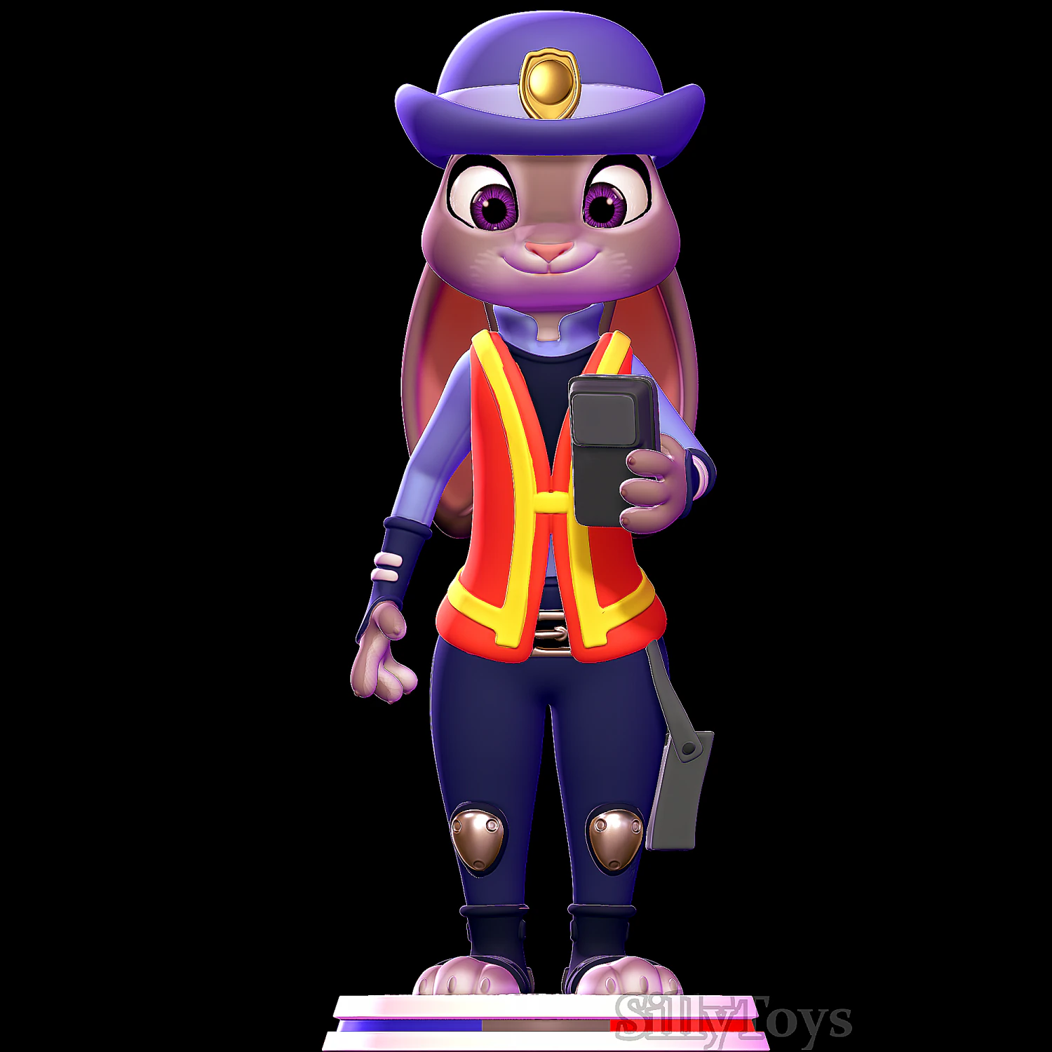Judy hopps meter maid - zootopia 3D Print Model .c4d .max .obj .3ds .fbx .stl .blend 