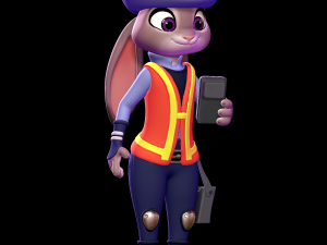 Judy hopps meter maid - zootopia Modelo de Impressão 3D