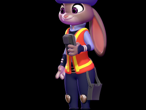 Judy hopps meter maid - zootopia Modelo de Impressão 3D