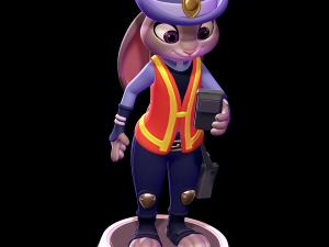 Judy hopps meter maid - zootopia Modelo de Impressão 3D