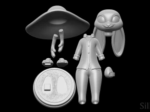 Judy hopps farmer - zootopia 3D Print Model