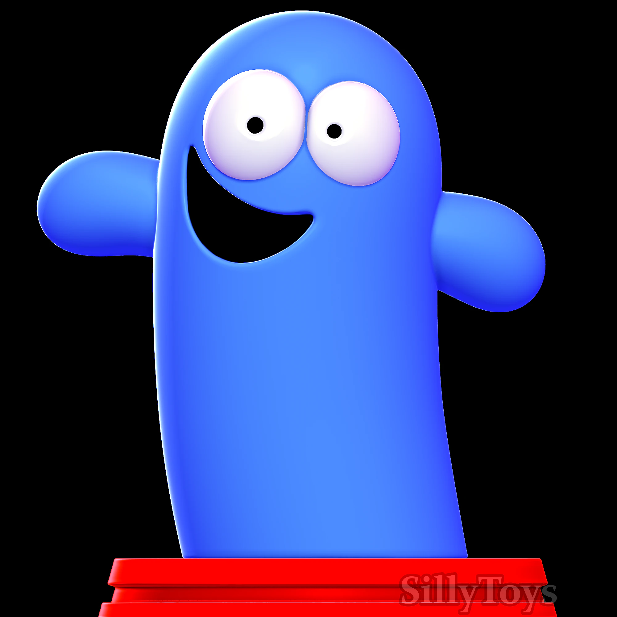 Bloo - fosters home for imaginary friends 3D Print Model .c4d .max .obj .3ds .fbx .stl .blend 
