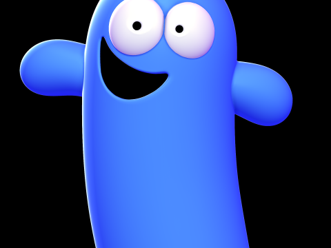 Bloo - fosters home for imaginary friends 3D-printmodel