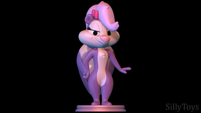 fifi la fume - tiny toons adventures 3D-Druckmodell .c4d .max .obj .3ds .fbx .stl .blend 