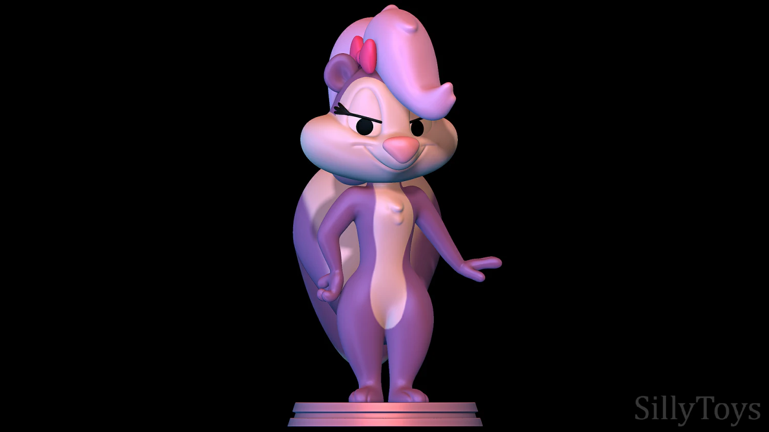 fifi la fume - tiny toons adventures 3D Print Model .c4d .max .obj .3ds .fbx .stl .blend