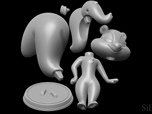 fifi la fume - tiny toons adventures 3D-Druckmodell