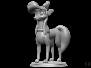 Dixie - The Fox And The Hound 2 3D-Druckmodell