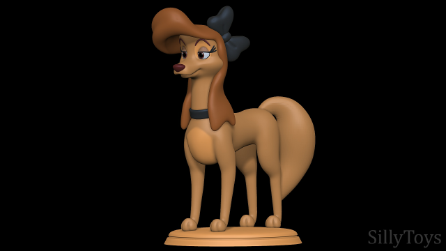 Dixie - The Fox And The Hound 2 3D-Druckmodell .c4d .max .obj .3ds .fbx .stl .blend 