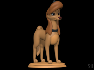 Dixie - The Fox And The Hound 2 3D-Druckmodell